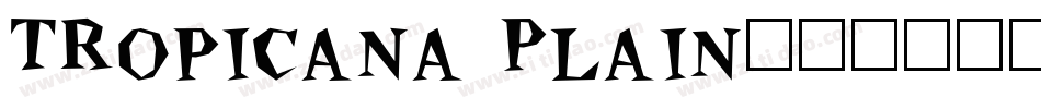 Tropicana Plain字体转换